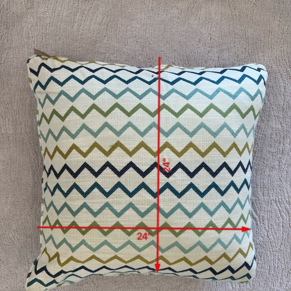 Designer‎ Decorative 24" Custom Throw Pillow - Picture 3 of 4